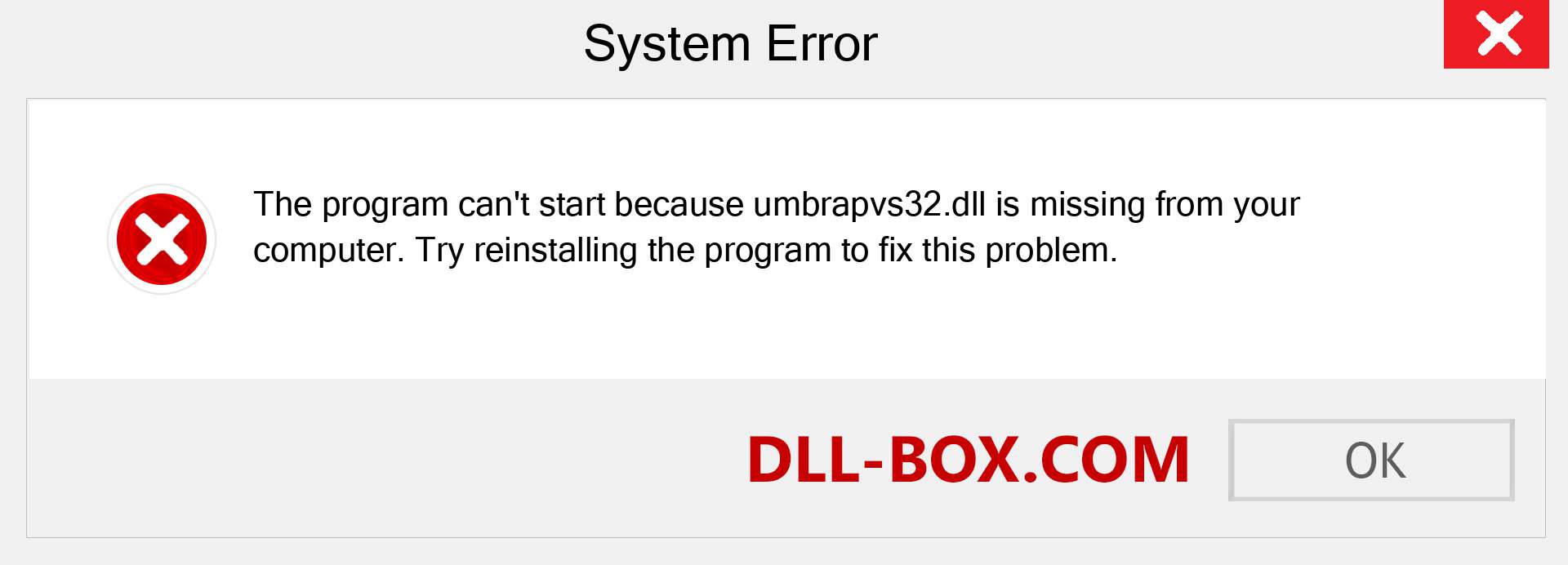  umbrapvs32.dll file is missing?. Download for Windows 7, 8, 10 - Fix  umbrapvs32 dll Missing Error on Windows, photos, images